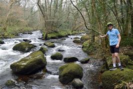 Jude near the Fisherman's Path and the River Teign